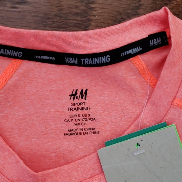 H&M sport training activewear shirt size Small - Picture 3 of 8